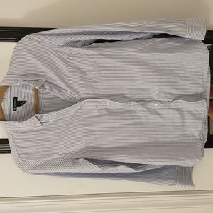 Gap Striped Boyfriend Fit Oxford Medium
